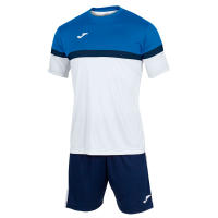 JOMA conjunto para niño camiseta pantalón SET DANUBIO BLANCO ROYAL 102857.207 JR  LIGERO FRESCO FACIL LAVADO SECADO RAPIDO - details 0