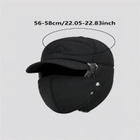 Gorro De Invierno Para Hombres Y Mujeres Con Auriculares Resistente Al Viento Y La Nieve Gorro De Béisbol De Algodón Fleece Para Ciclismo - details 2