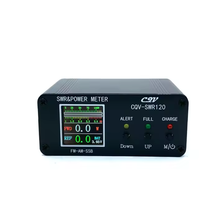 Medidor De Potencia Digital CQV-SWR120 120W 1.8-54Mhz Con Alarma De Onda Parabólica Alta Pantalla HD Color Completo 240*240 - 1