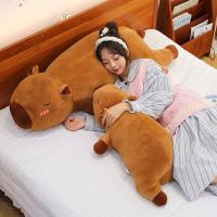 Juego De Peluches Capybara Mommy Con 4 Bebés Muñeco De Peluche Capybara Juguete De Cojín Y Mochila Para Niños Regalo De Navidad - details 8