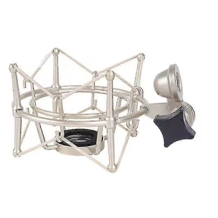 Tlm103 Soporte de micrófono con amortiguador, soporte ajustable para micrófono de grabación, soporte de metal, soporte para micrófono - 1