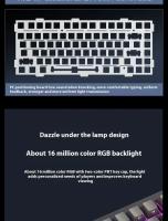 MCHOSE G75Pro Teclado Mecánico De Esports Tri-modos Con Retroiluminación RGB Interfaz Bluetooth Y USB Switches Hot-swappable - details 5