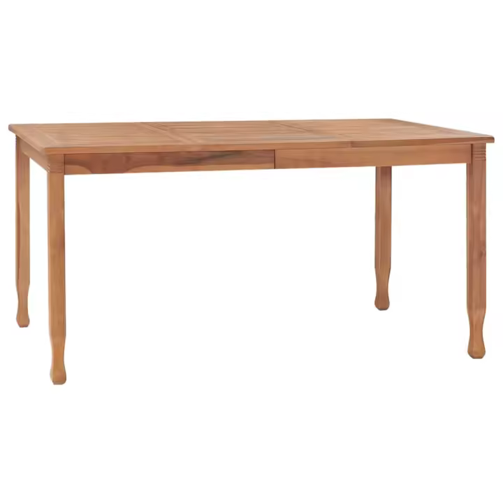 Mesa de Jardín de Madera de Teca 150x90x75 cm - 1