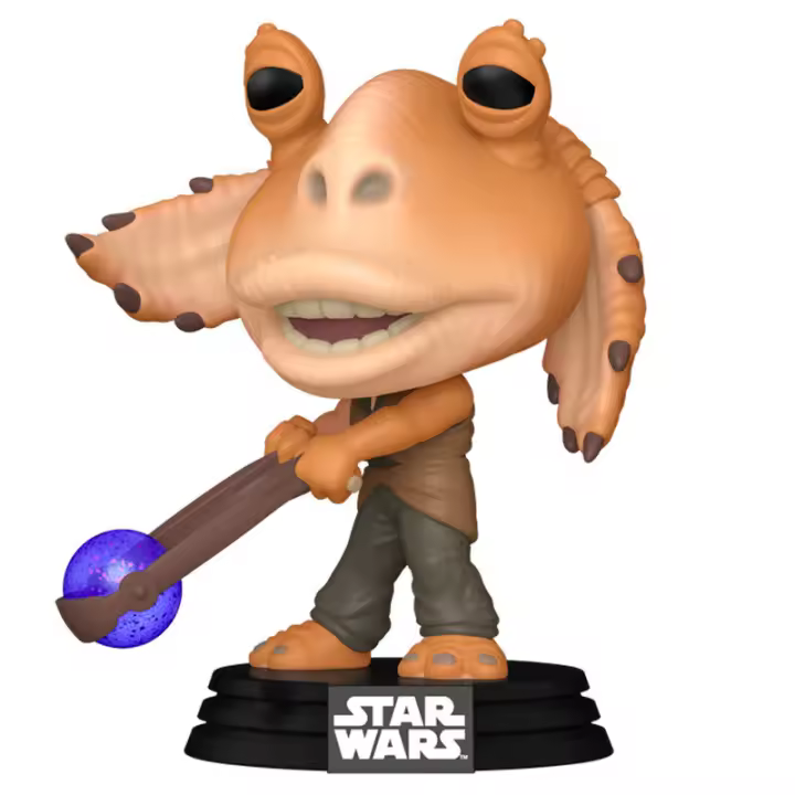 Figura Pop Star Wars Jar Jar Binks-Figura de Vinilo Coleccionable - Idea de Regalo- Mercancia Oficial - Juguetes para Niños y Adultos - Movies Fans - Muñeco para Coleccionistas y Exposición - 1