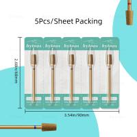 HYTOOS 5Pcs/Set Bits De Uñas De Titanio Con Corte De Diamante Herramienta Profesional Para Limpiar Cutículas Y Eliminar Piel Muerta - details 6