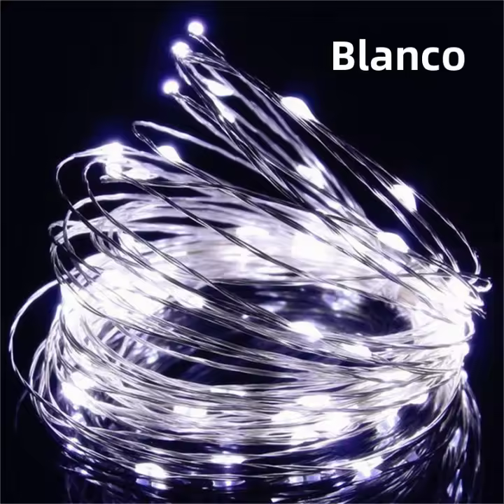 Luz De Hada LED USB Con Cable De Cobre 20M 200LED Para Decoración De Árbol De Navidad Boda Y Fiesta Lámpara De Garlanda Exterior - 1
