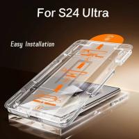 Protector De Pantalla De Vidrio Templado 9H Para Samsung Galaxy S24 Ultra S24+Plus S24Ultra Fácil Instalación Privacidad Antipolvo Protector De Pantalla HD Anti- Spy Anti- Huella Anti- Raspador Resistente Al Agua - details 0
