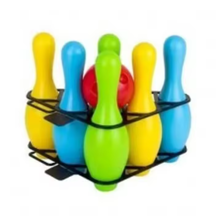 Juego de bolos grandes multicolor con bola 82 VICAM - 1