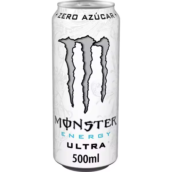 MONSTER ULTRA WHITE ZERO 500ML - BEBIDA ENERGETICA - LATA PACK 8 O 24 UNIDADES - NACIONAL - 1