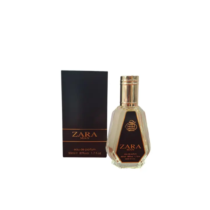 Perfume arabe de hombre ZARA MAN Fragance World 50ml, Colonia fresca,duradera oriental ,Fragancia masculina tamaño pequeño 50ml NOVEDAD - 1