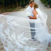 Velo De Novia De Encaje Longo Voile Mariage Blanco Ocre Para Novia Accesorios De Boda Unica Capa 3 Metros Veu De Noiva - details 1