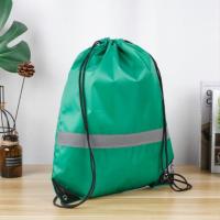 Nueva Mochila De Nylon Con Cordón Ruched Gran Capacidad Para Deportes Y Fitness Mochila Escolar De Hombro Unisex - details 4