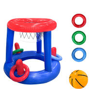 Juego De Tiro De Baloncesto Inflable Azul Con Anillos Para Piscina Fiesta De Agua Marco De Baloncesto Prop Para Juegos De Salón - details 2