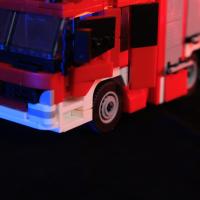 Juego De Construcción De Camión De Bomberos MOC City 1019 Piezas Torre De Rescate Lámpara Blocos De Brinquedos Para Niños Regalo Para Niño - details 11