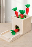 Juguete Montessori De Madera Kit De Juego Para Desarrollo Temprano En Edad De 3-6 Años Sorteo De Formas Y Caída De Bolas Caja De Permanencia De Objetos Con Monedas Y Zanahorias Para Niños Pequeños - details 29