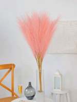 10pcs De Pampas Artificiales 55cm/21.65 Pulgadas Altas Rejas De Terciopelo Falso Grama Para Relleno De Vaso De Piso Decoración De Hogar - details 8