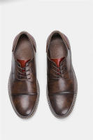 Zapatos Casuales Retro Para Hombre Derbies De Cuero Nueva Moda 2023 #AL6603 Suela De Goma Transpirables Aumento De Altura - details 10