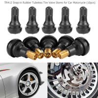 Tubos De Goma Negros Para Ruedas De Motocicleta ATV Y Coche Valvulas De Neumáticos Sin Cubierta Pack De 10/25 Pcs TR412 - details 3