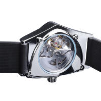 Reloj Mecánico Deportivo Para Hombre WINNER Estilizado En Transparente Con Movimientos Automáticos Y Luminiscencia Puntos Triangulares En Silicona - details 6