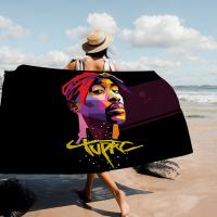 Toalla De Playa Absorbente Y Secado Rápido De Microfibra Para Músicos Y Cantantes Rapper 2Pac T-Tupac Toalla De Yoga Deporte Y Viaje Tamaño 76x182cm - details 10