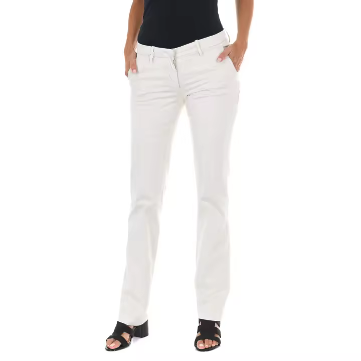 MET-Pantalon Largo estilo chino con bajos rectos 70DBF0028-R123 para Mujer - 1