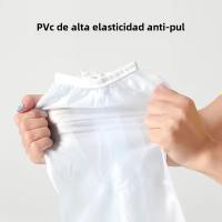 Funda impermeable de tubo alto para zapatos, Botas de lluvia de larga duración, antideslizantes, con cremallera, útil, novedad de 2024. [el color se envía al azar] - details 2