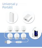 Lámpara De Espejo De Maquillaje LED Desmontable Profesional Luz De Cosméticos USB Para Vestíbulo De Hollywood Iluminación De Mesa De Vestir - details 9