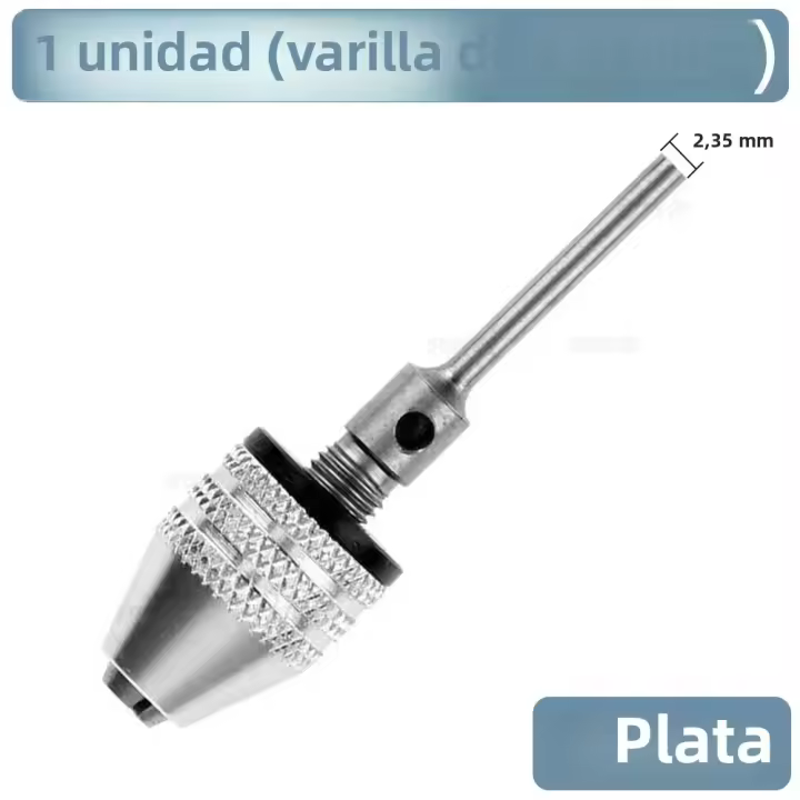 Adaptador De Rosca Sin Llave STONEGO 1PC 0.3-3.4mm Convertidor De Broca Con Rosca Redonda De 2.35mm/3.0mm - Cambio Rápido De 1/4 Pulgada - 1
