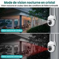Cámara de vigilancia WiFi para exteriores, wifi HD 1080P 2.4 + 5G, zoom 4x, seguridad en el hogar con visión nocturna - details 3