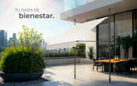 Tectake - Toldo plegable para balcón con manivela, ajustable en altura  Funcional  Estructura de acero con revestimiento en polvo con cilindro de aluminio ligero  Barras telescópicas con pies roscados para un montaje rápido y sencillo - details 5