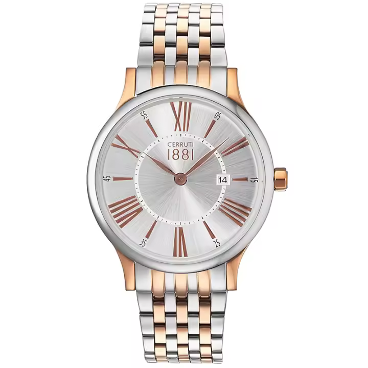 Reloj Cerruti 1881 Siena CRA099I211C para Hombre Plateado con Calendario de Fecha - 1
