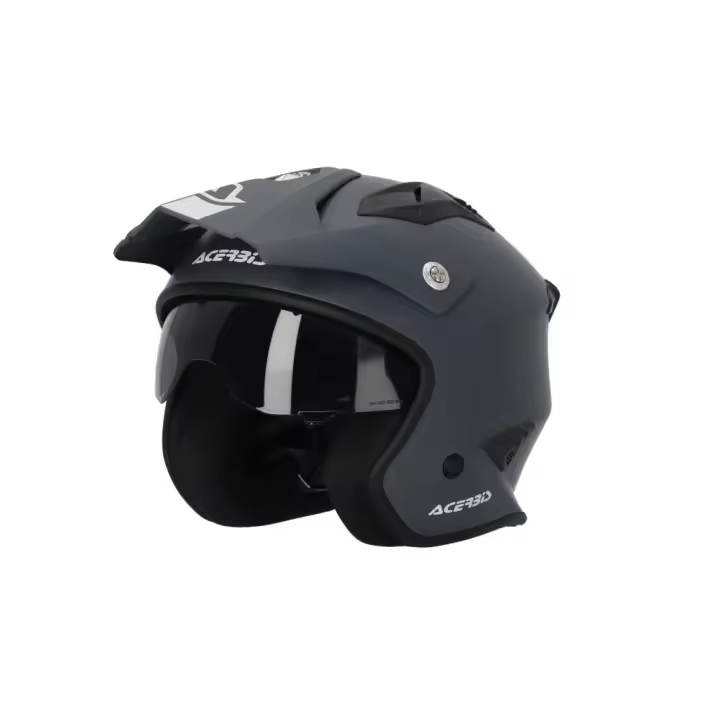 Casco Jet Trial Off-Road Acerbis Aria Matt Grey 2206 - 1