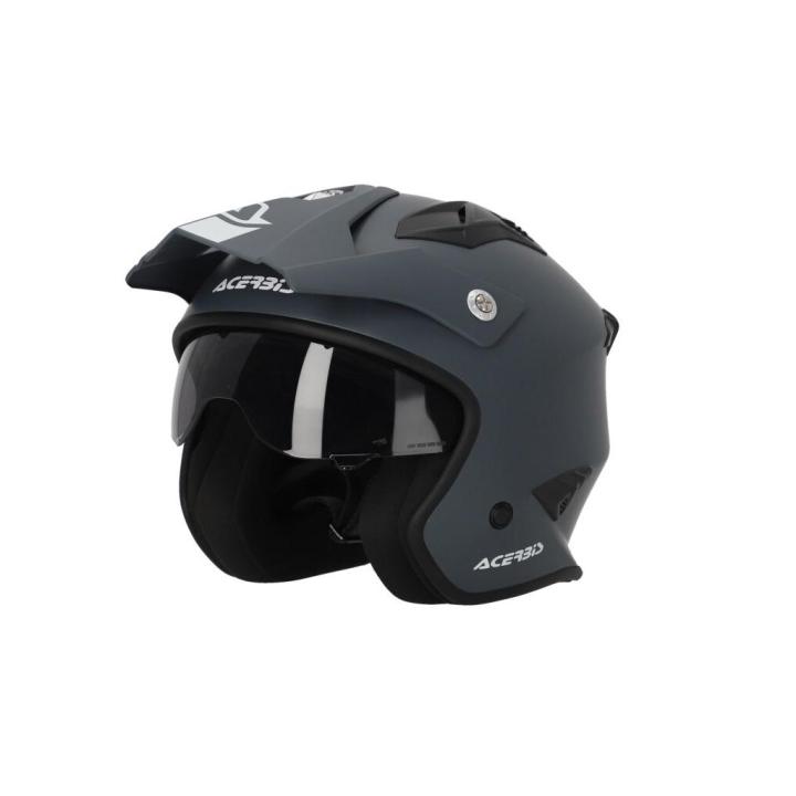 Casco Jet Trial Off-Road Acerbis Aria Matt Grey 2206