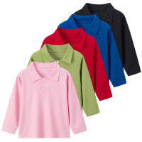 Camisa POLO Para Niños Y Niñas De Color Sólido Moda Deportiva Casual Con Mangas Cortas Cómoda Para Verano Talla True Fit - details 2