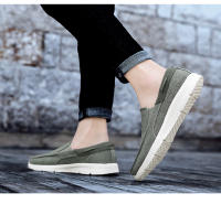 Zapatos De Lona Para Hombre Mocasines Clásicos De Ocio Cómodos Y Transpirables Zapatillas Casuales Para Adultos Con Punta Redonda Suela EVA - details 9