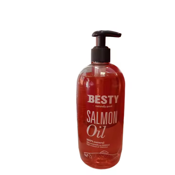 Besty-Aceite de Salmón 100% Natural para Perros, Gatos y Hurones -1L - 1