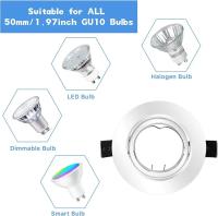5pcs Soporte De Lámpara LED Recargable Redondo Ajustable Para Techo Fijación De Bola Ensamblaje De Metal Para Iluminación Doméstica - details 4