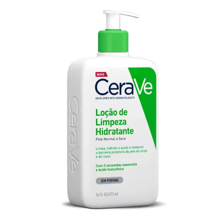 CERAVE HIDRATANTE LOCION LIMPIADORA PIEL NORMAL A SECA SIN PERFUME 473ML - 1