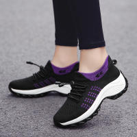 Zapatillas De Correr Para Mujer Talla Grande Otoño Invierno Calcetines Elásticos Altos Moda Transpirables Comodidad Para Exterior - details 7