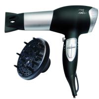 Secador de pelo Jocca con 2 velocidades, 2 temperaturas, chorro de aire frío y un práctico gancho para colgar. Silencioso, elegante y potente. Incluye difusor y boquilla direccional. Apto para cabellos lisos, ondulados o rizados. - details 0