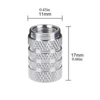 4Pcs Accesorios Universales Para Coche Tapas De Válvula De Neumático Estilo En Rosca Aluminio Válvula De Rueda Accesorios De Automóvil - details 5