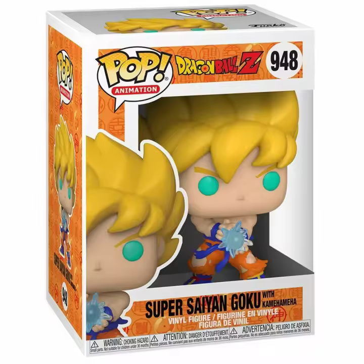 Funko Pop! Figura De Son Goku Super Saiyan Serie 9 Kamehameha Dragon Ball Z - 1
