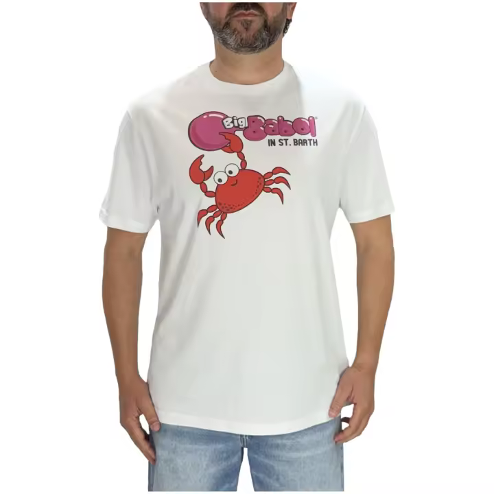 Camiseta MC2 SAINT BARTH Big Babol Crab Party Color Crudo - 1
