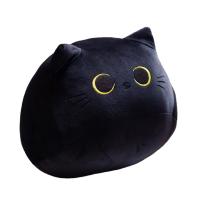 Gato De Peluche Negro Suave De 15cm/25cm Juguete Inflable Para Niños Decoración De Hogar Cojín De Descanso Creativo Regalo De Cumpleaños - details 2
