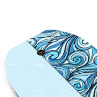 Tabla de surf impresa, tabla de surf flotante para playa, surf, natación, diversión acuática en verano, 92 x 50 x 31 centímetros - details 5