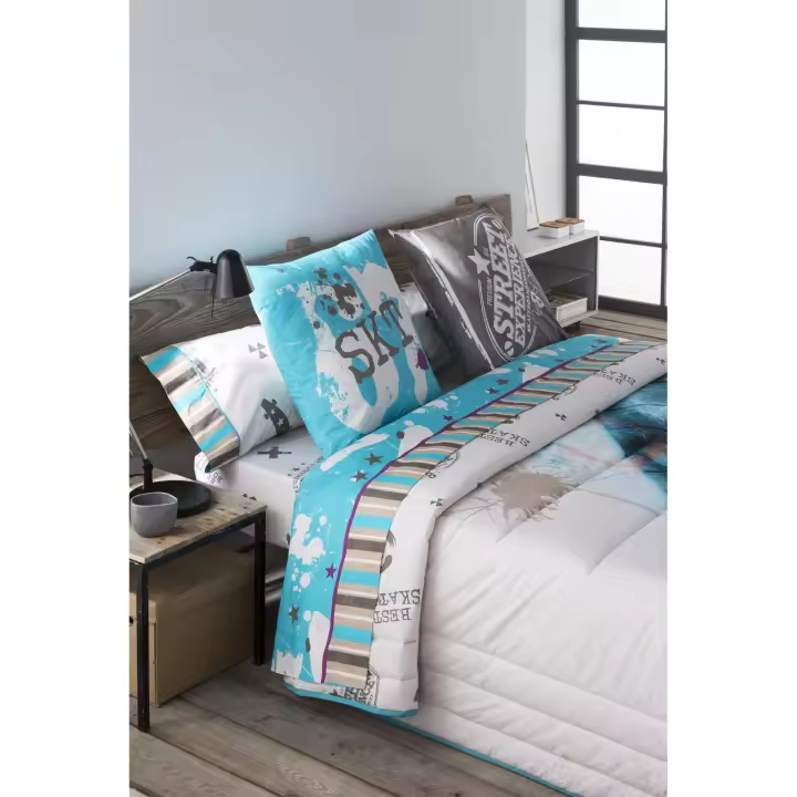 JVR - Sabana modelo STREET - Tejido 100% Algodón - Estampado digital - Fabricado en España - Cama 90/105/135/150 - 1