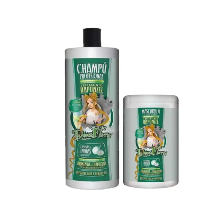 PACK DONA FLORA RAPUNZEL , CHAMPU 1000 ML, MASCARILLA 1000 ML - 1