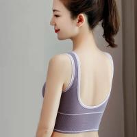 Sudadera Deportiva Para Mujer De Alta Calidad Sin Costuras Con Padded Removible U-Profunda Espalda En Forma Tubo Yoga - details 1