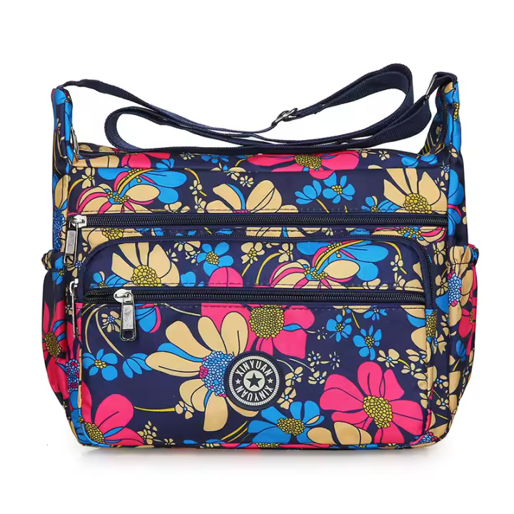 Bolso Bandolera Mujer Grande, Bolso de Hombro Nylon Impermeable con Correa Ajustable Bolsos Bandolera Mujer con Múltiples Bolsillos Bolso Crossbody Mujer Casual Ligero para viajes, negocios, escuela - 1