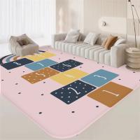 Alfombra De Entrada Con Estampado De Hopscotch De Dibujos Animados Lavable Antideslizante Para Sala De Estar Cocina Y Toilette - details 5